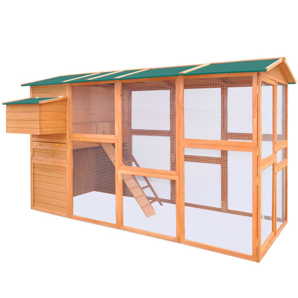 Kippenhok 295x163x170 cm hout - Afbeelding 2
