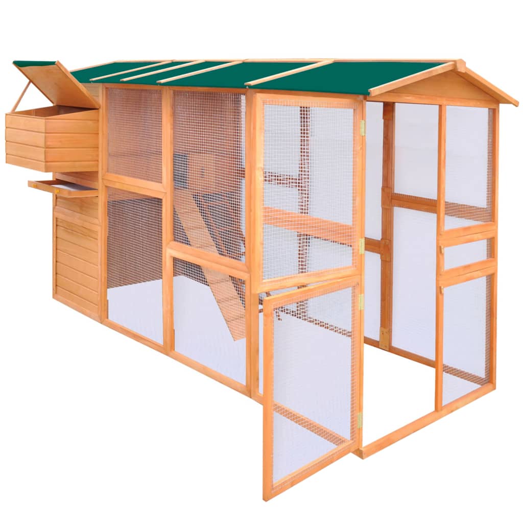 Kippenhok 295x163x170 cm hout - Afbeelding 3