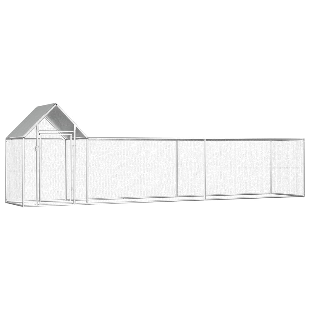 Kippenren 5x1x1,5 m gegalvaniseerd staal