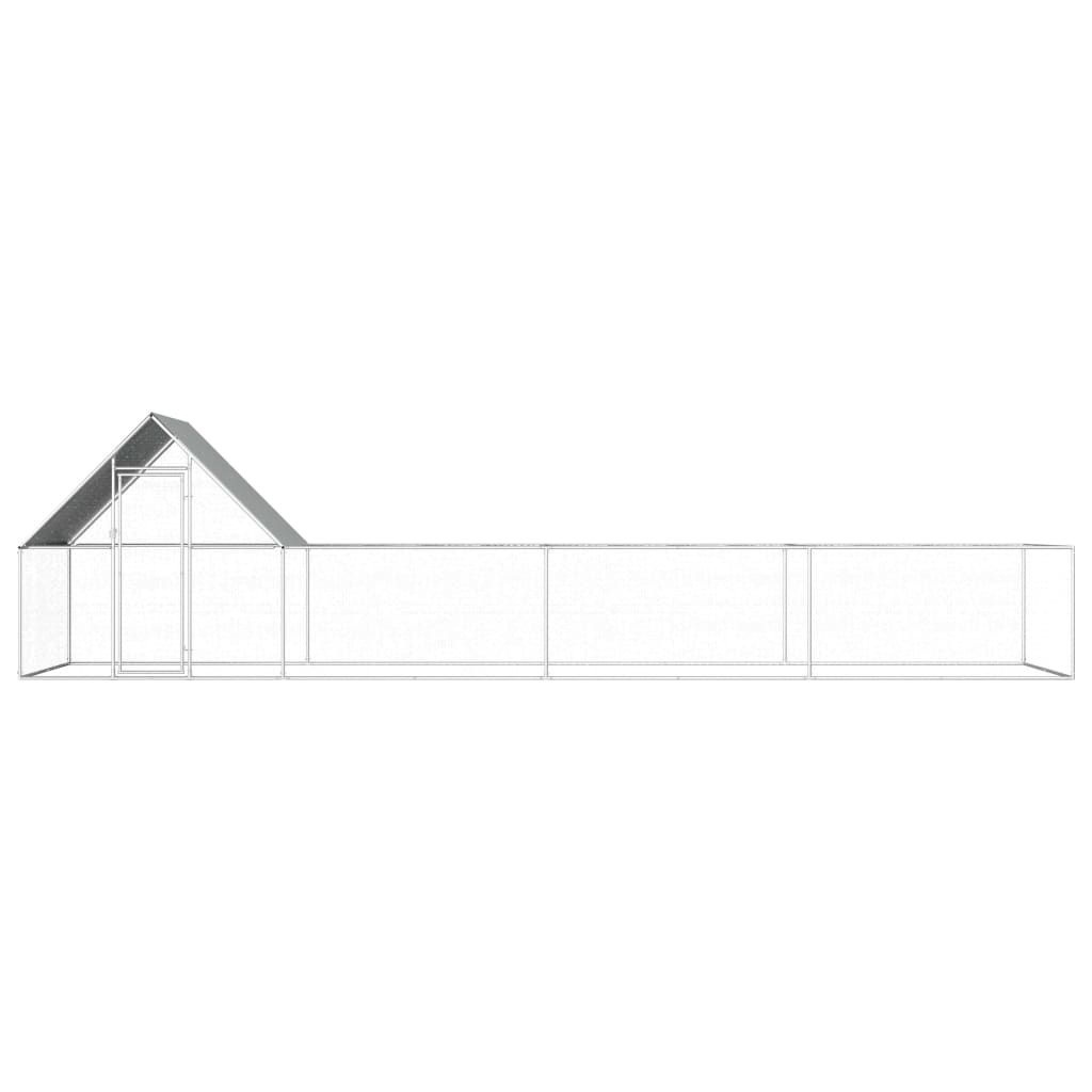 Kippenren 8x2x2 m gegalvaniseerd staal - Afbeelding 3