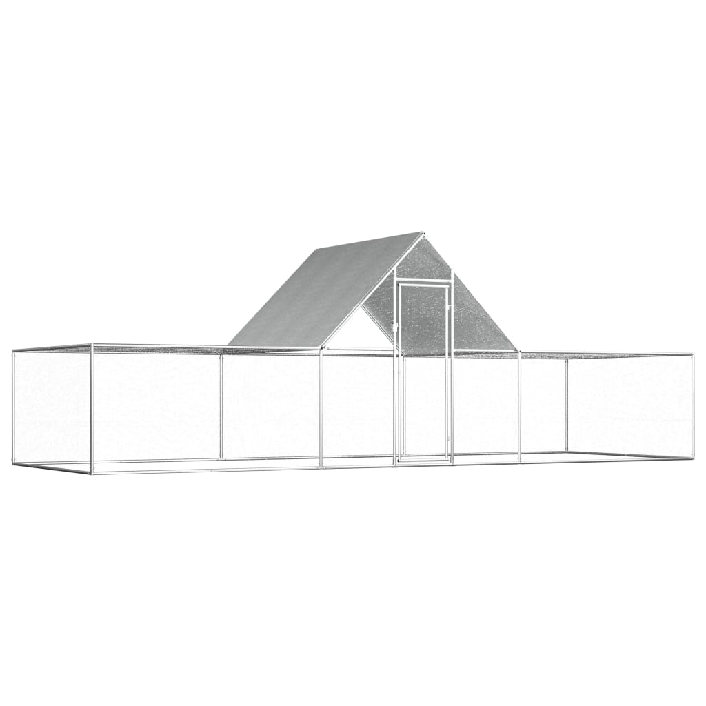Kippenren 6x2x2 m gegalvaniseerd staal - Afbeelding 2