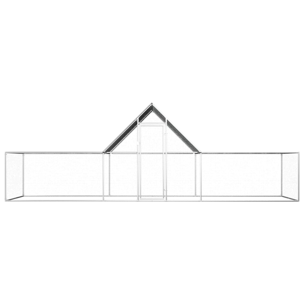 Kippenren 6x2x2 m gegalvaniseerd staal - Afbeelding 3