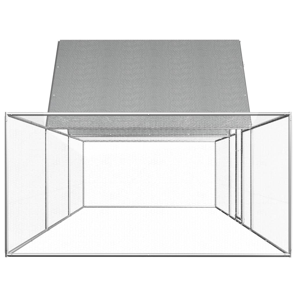 Kippenren 6x2x2 m gegalvaniseerd staal - Afbeelding 4