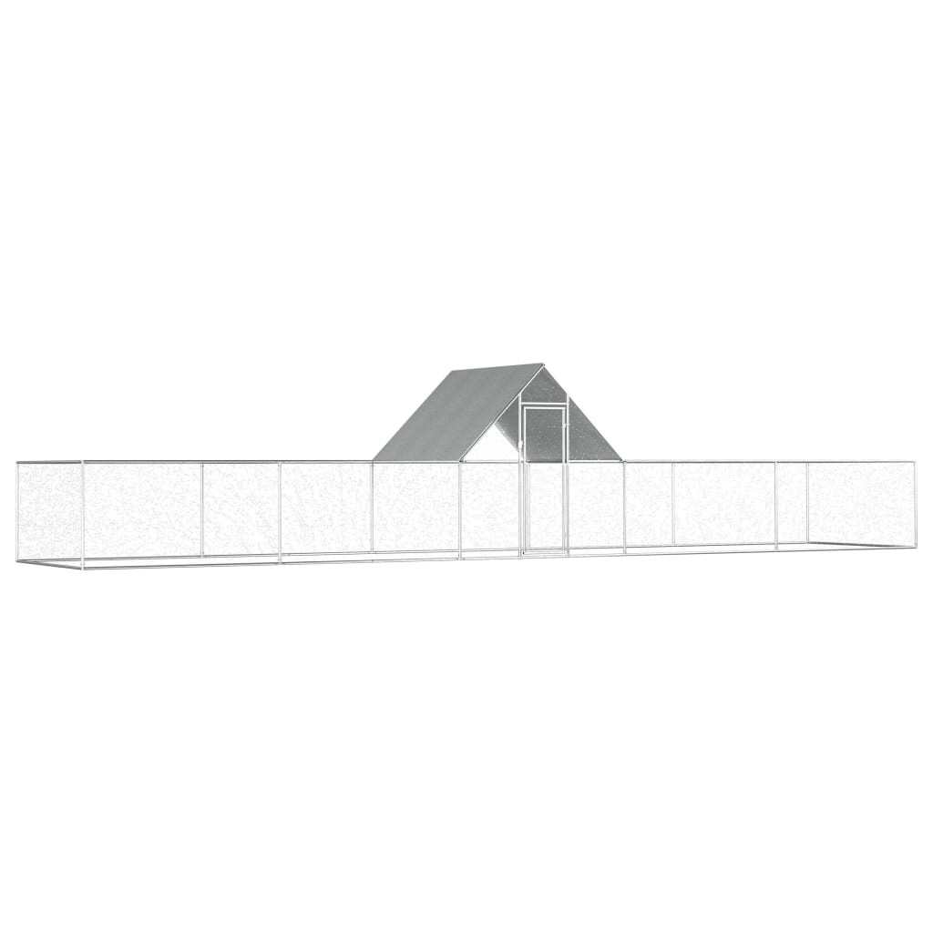 Kippenren 10x2x2 m gegalvaniseerd staal - Afbeelding 2