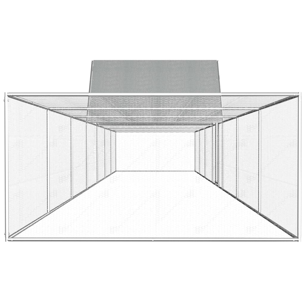 Kippenren 14x2x2 m gegalvaniseerd staal - Afbeelding 3