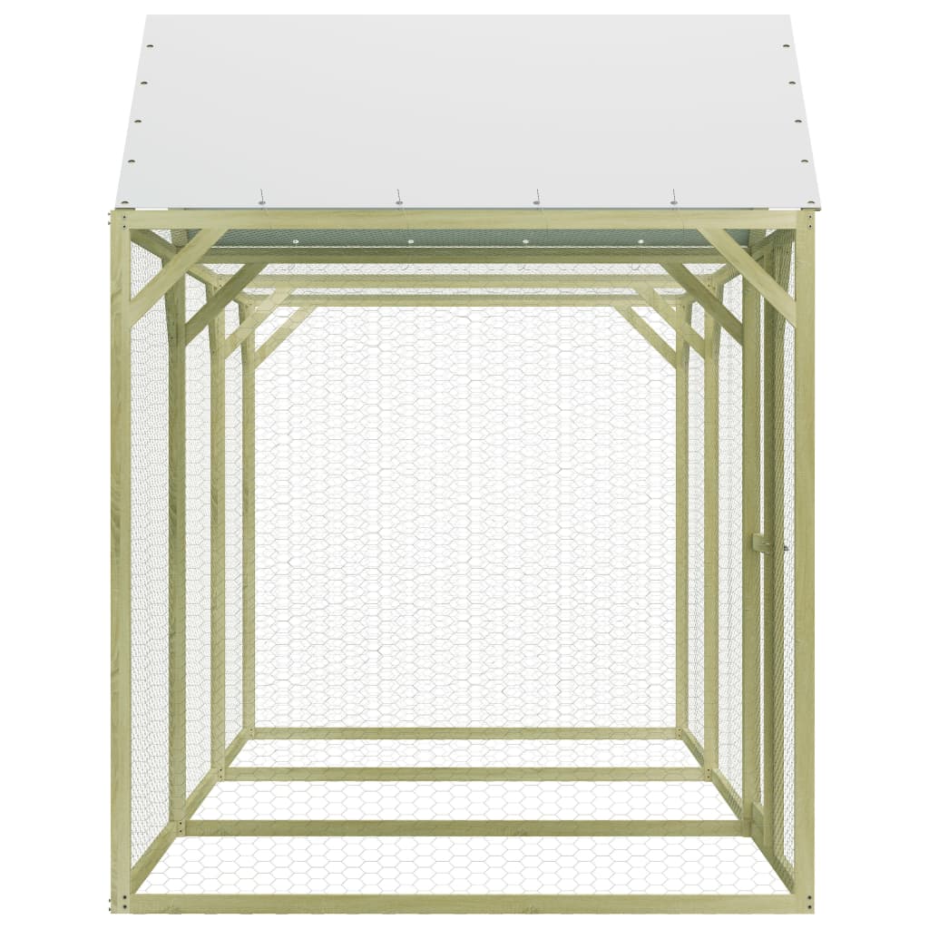 Kippenhok 4,5x1,5x2 m geïmpregneerd grenenhout - Afbeelding 3
