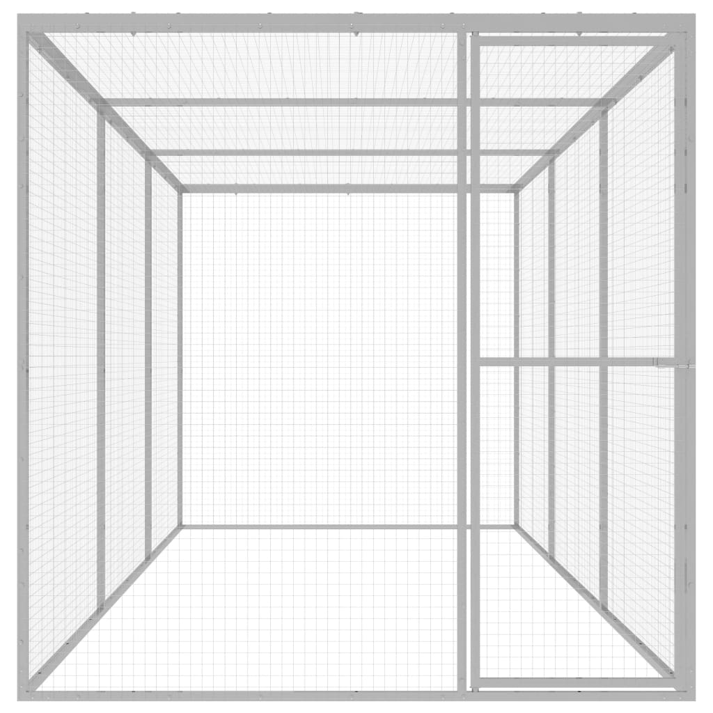 Kattenkooi 4,5x1,5x1,5 m gegalvaniseerd staal - Afbeelding 2