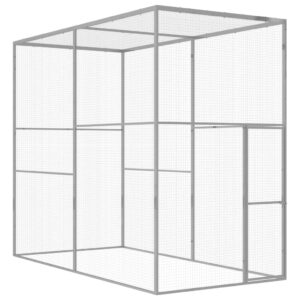 Kattenkooi 3x1,5x2,5 m gegalvaniseerd staal