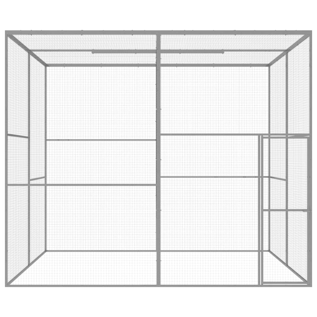 Kattenkooi 3x3x2,5 m gegalvaniseerd staal - Afbeelding 2