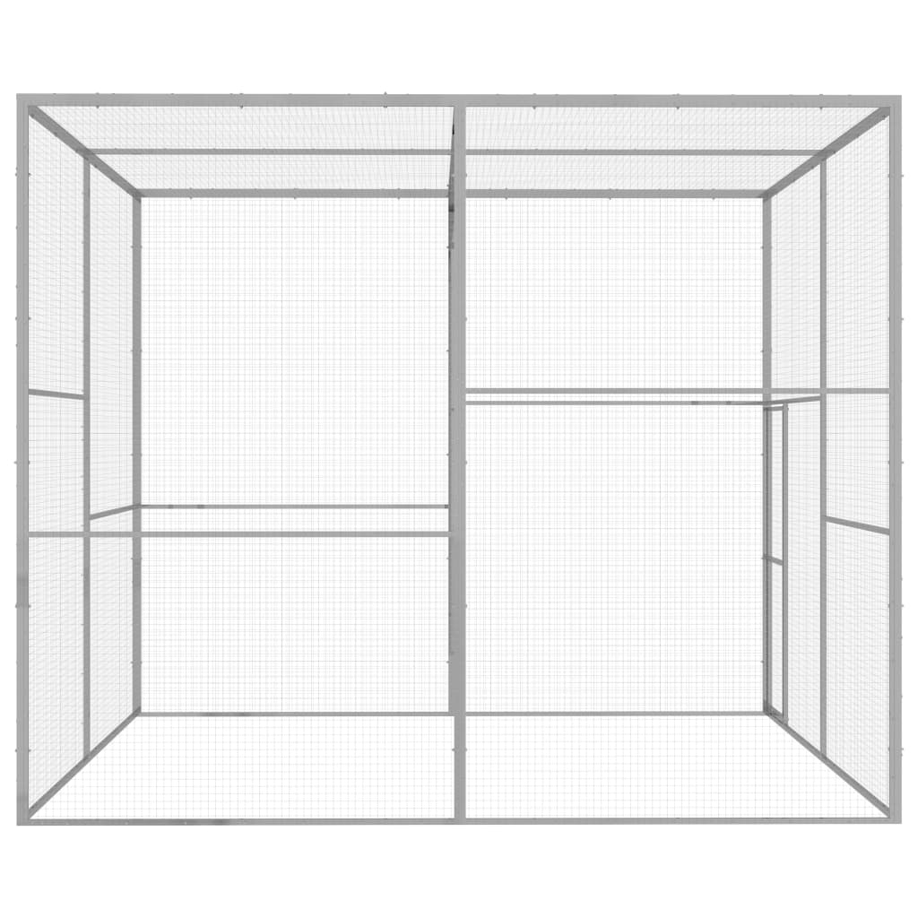 Kattenkooi 3x3x2,5 m gegalvaniseerd staal - Afbeelding 3