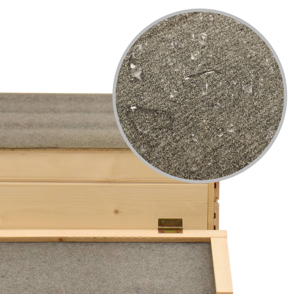 Kippenhok 178x67x92 cm massief grenenhout - Afbeelding 5