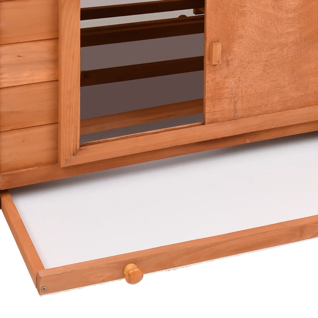 Kippenhok 152x96x110 cm massief vurenhout - Afbeelding 5