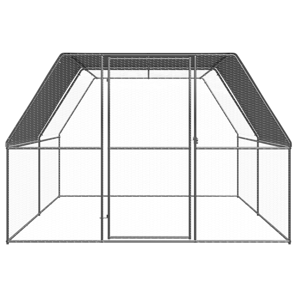 Kippenhok 3x4x2 m gegalvaniseerd staal - Afbeelding 2