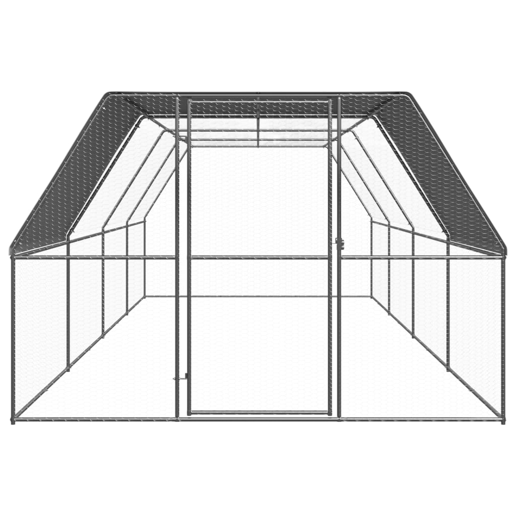 Kippenhok 3x8x2 m gegalvaniseerd staal - Afbeelding 2