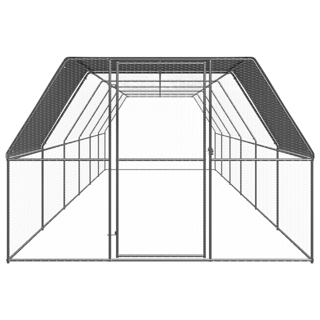 Kippenhok 3x12x2 m gegalvaniseerd staal - Afbeelding 2