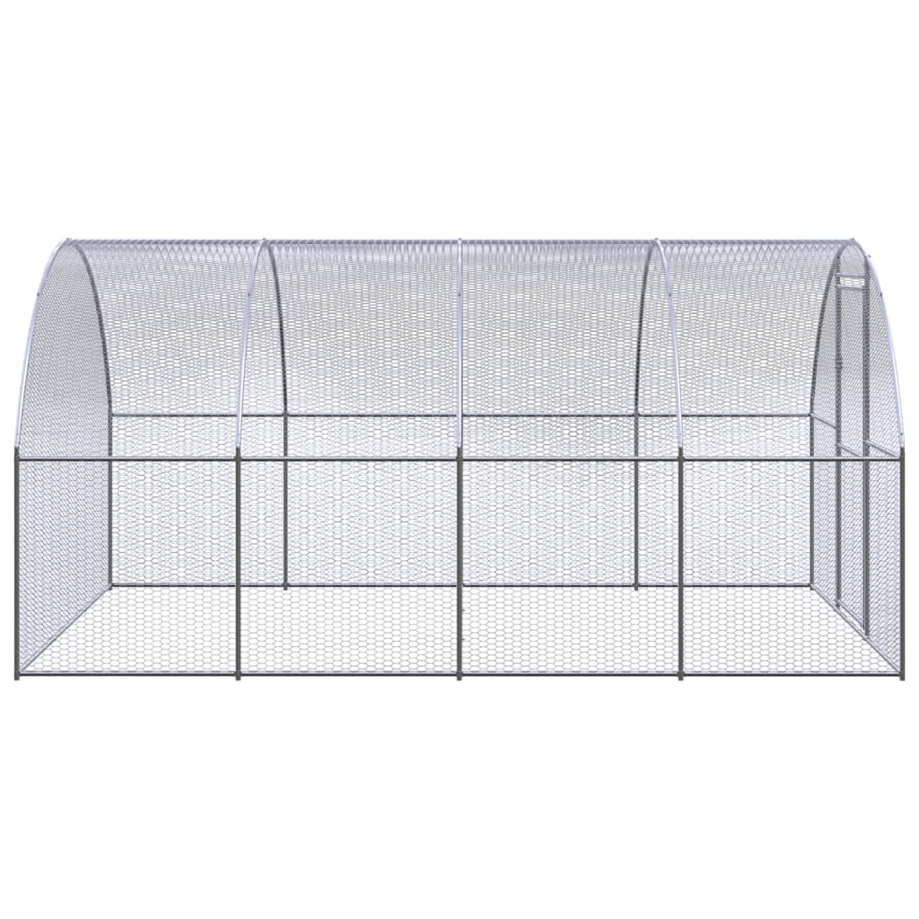 Kippenren 3x4x2 m gegalvaniseerd staal - Afbeelding 3