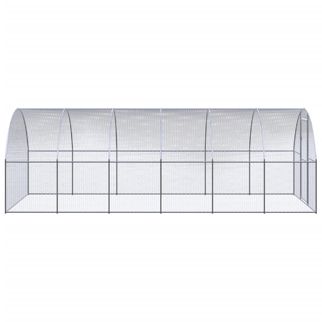 Kippenren 3x6x2 m gegalvaniseerd staal - Afbeelding 3