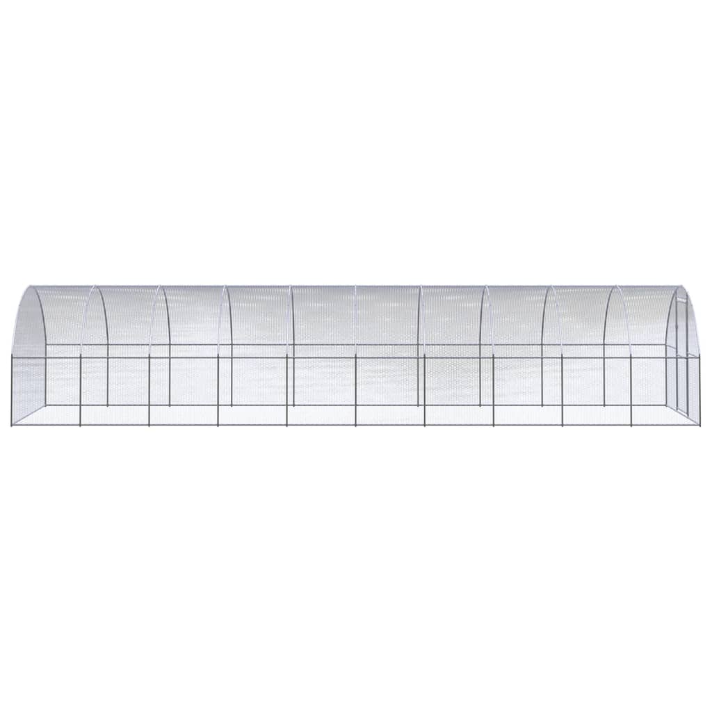 Kippenren 3x10x2 m gegalvaniseerd staal - Afbeelding 2