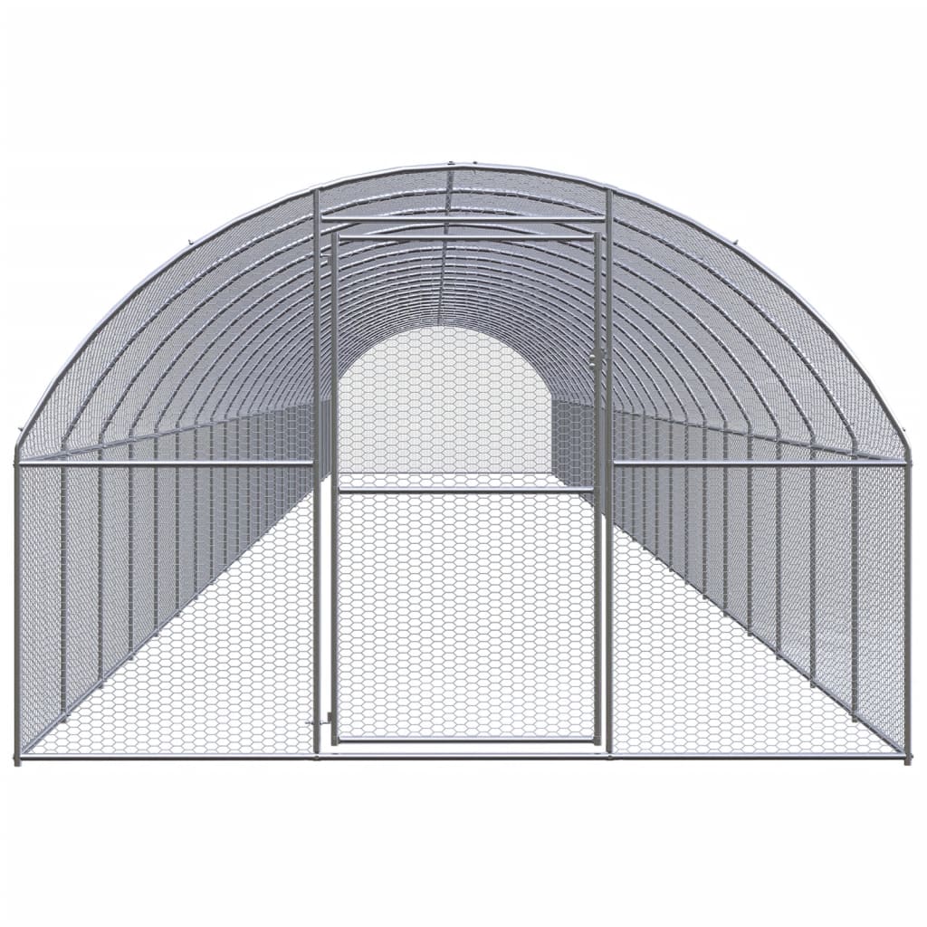 Kippenren 3x24x2 m gegalvaniseerd staal - Afbeelding 2