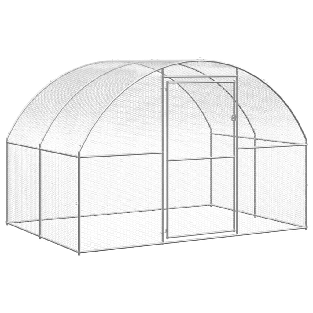 Kippenren 3x24x2 m gegalvaniseerd staal - Afbeelding 4