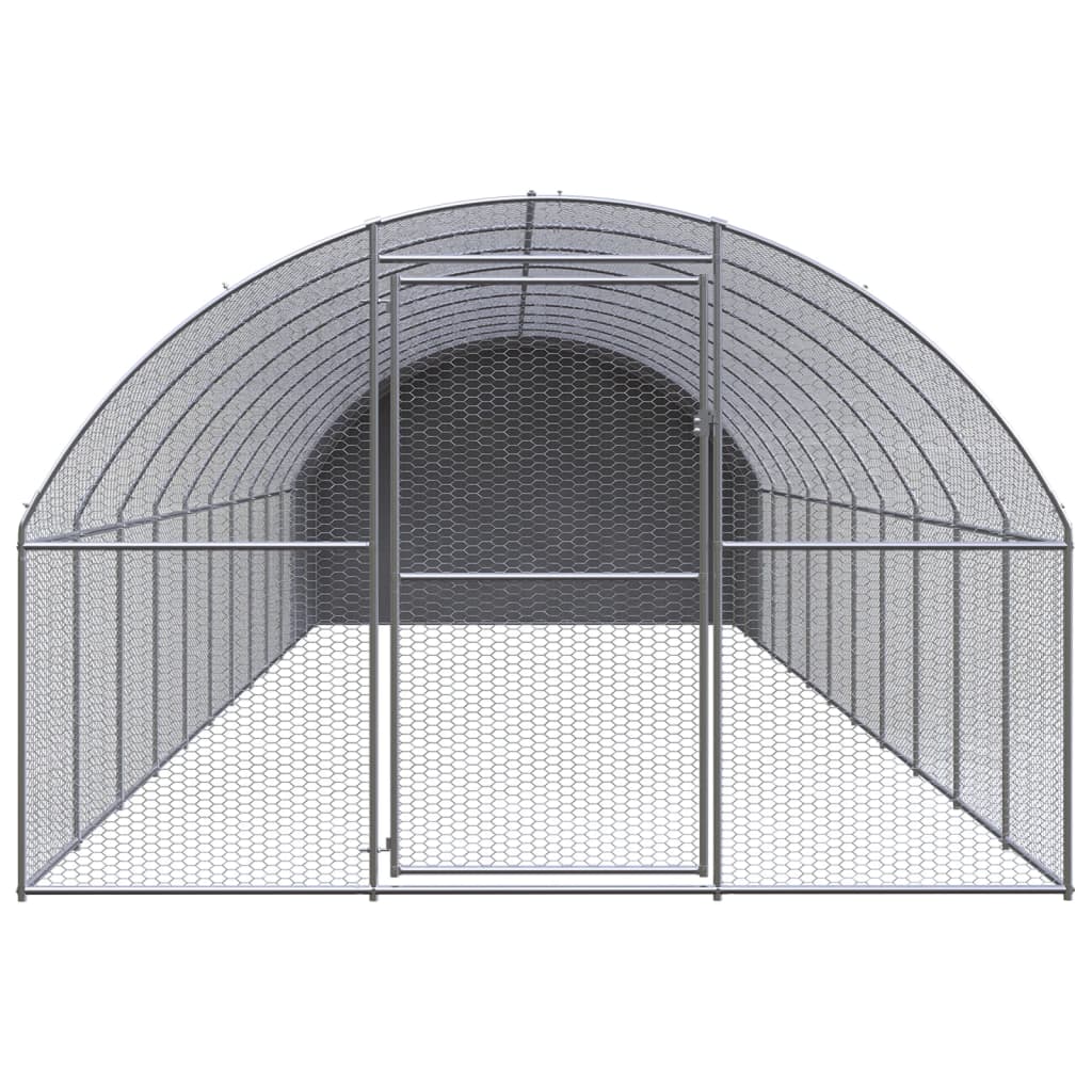 Kippenren 3x12x2 m gegalvaniseerd staal - Afbeelding 2