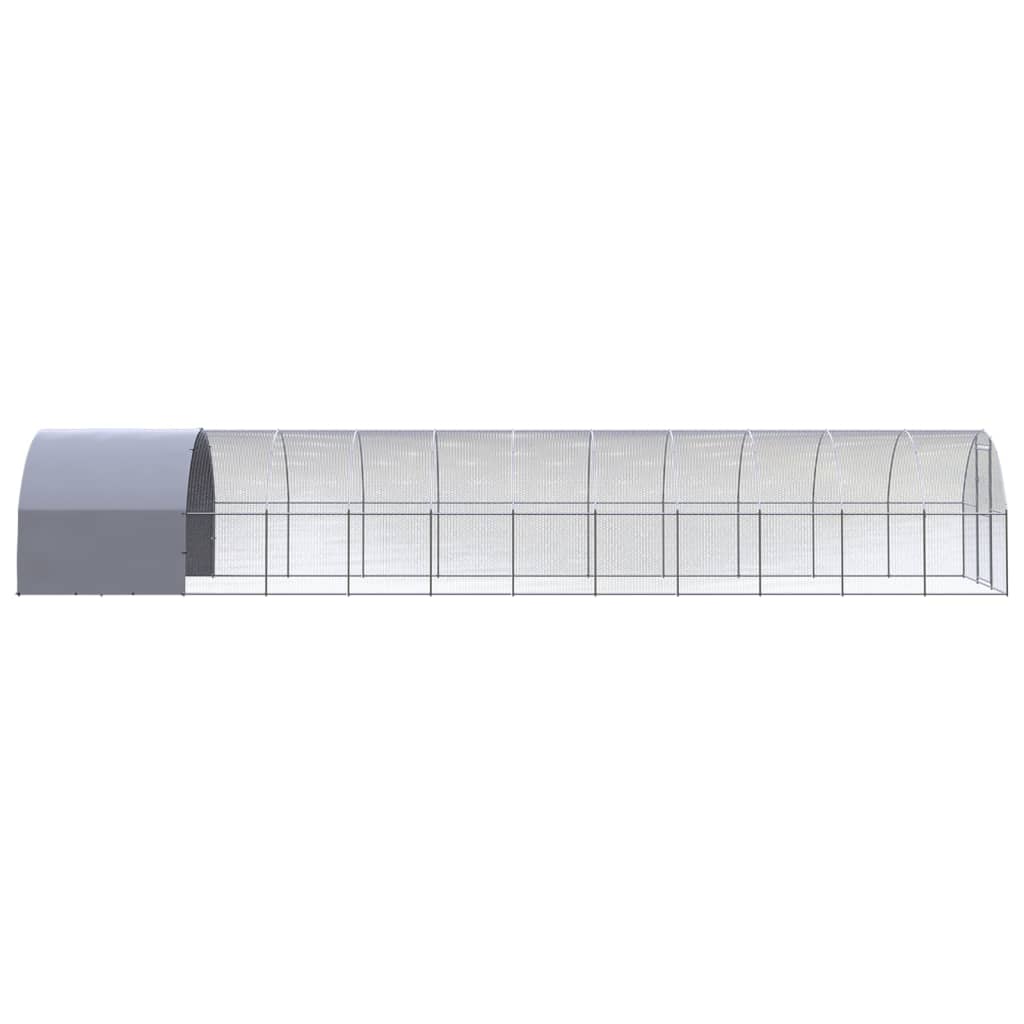 Kippenren 3x12x2 m gegalvaniseerd staal - Afbeelding 4