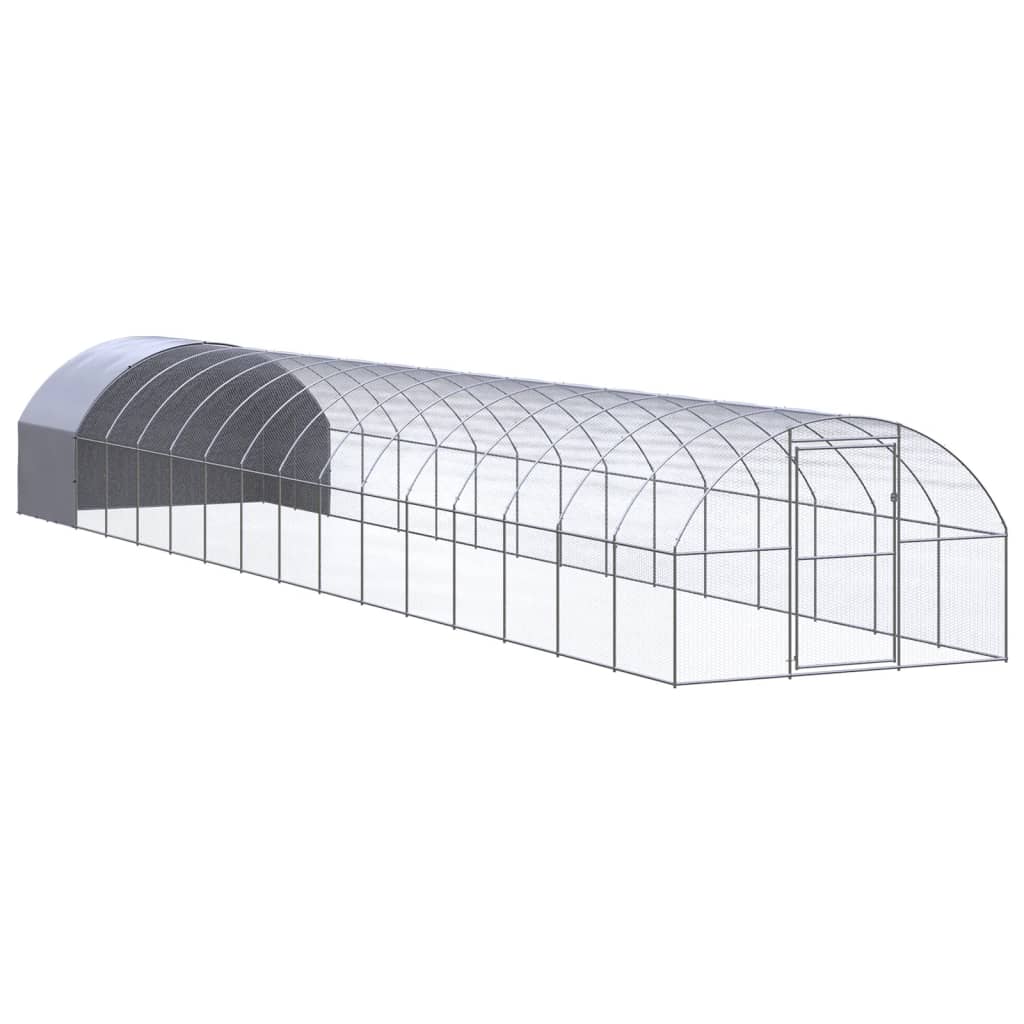 Kippenren 3x16x2 m gegalvaniseerd staal