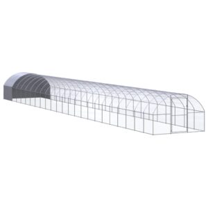 Kippenren 3x24x2 m gegalvaniseerd staal