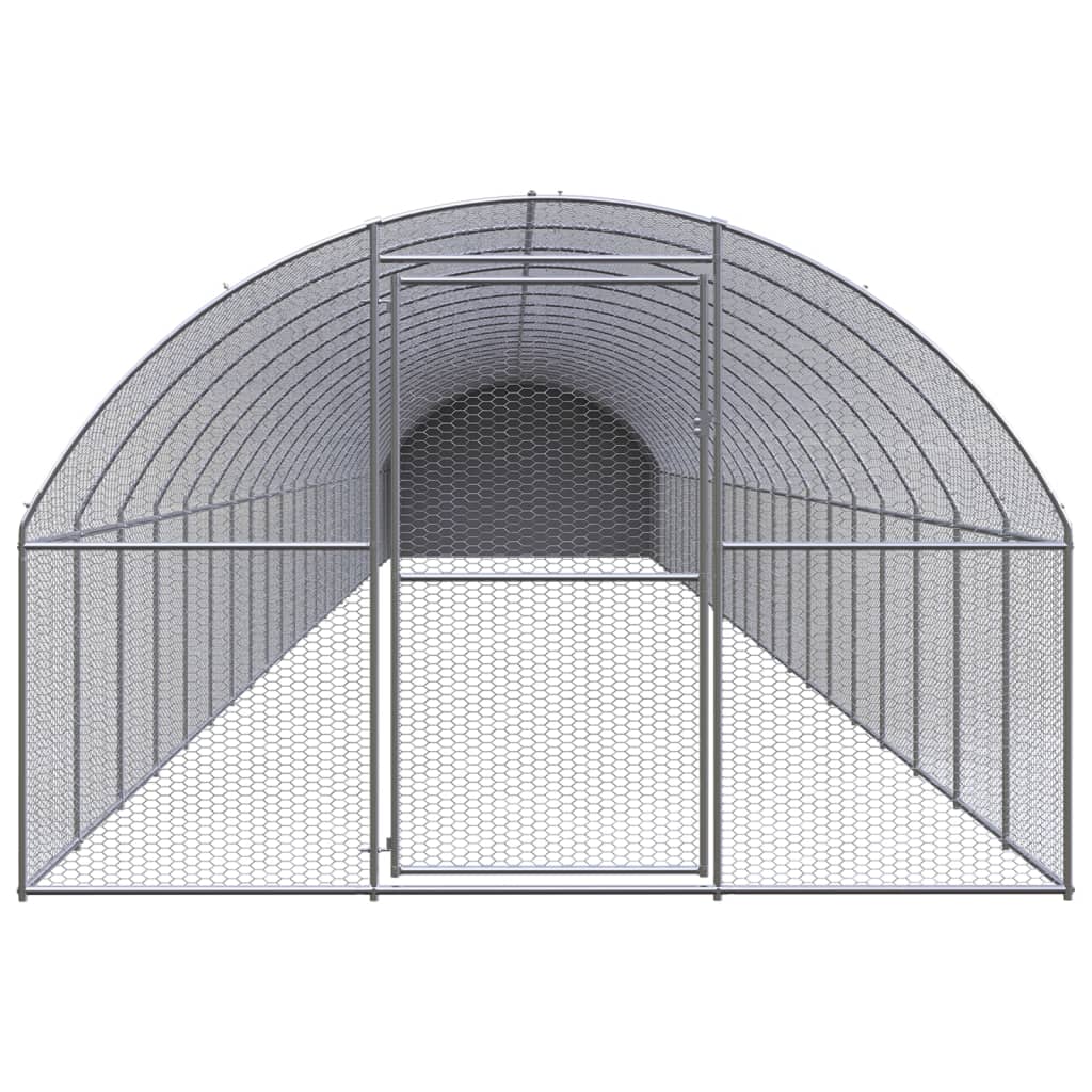Kippenren 3x24x2 m gegalvaniseerd staal - Afbeelding 2