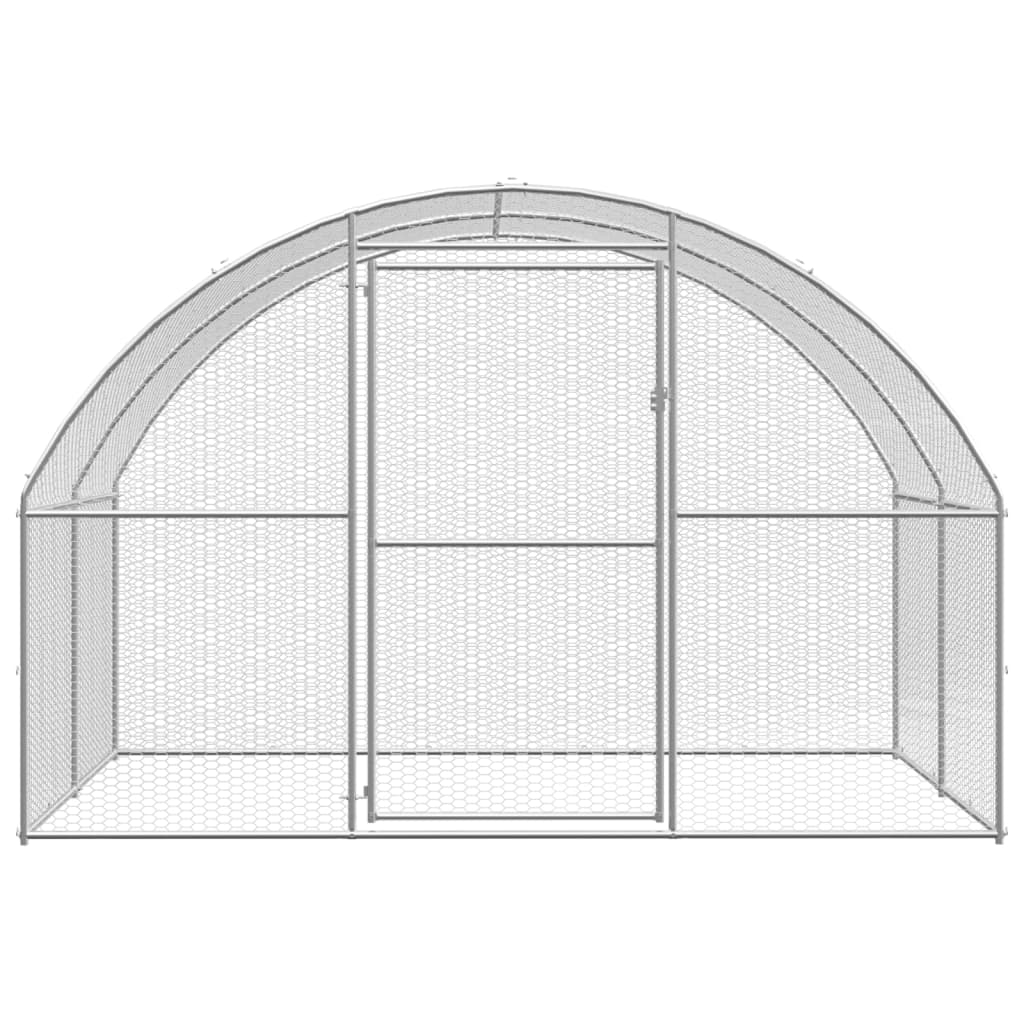 Kippenren 3x24x2 m gegalvaniseerd staal - Afbeelding 7
