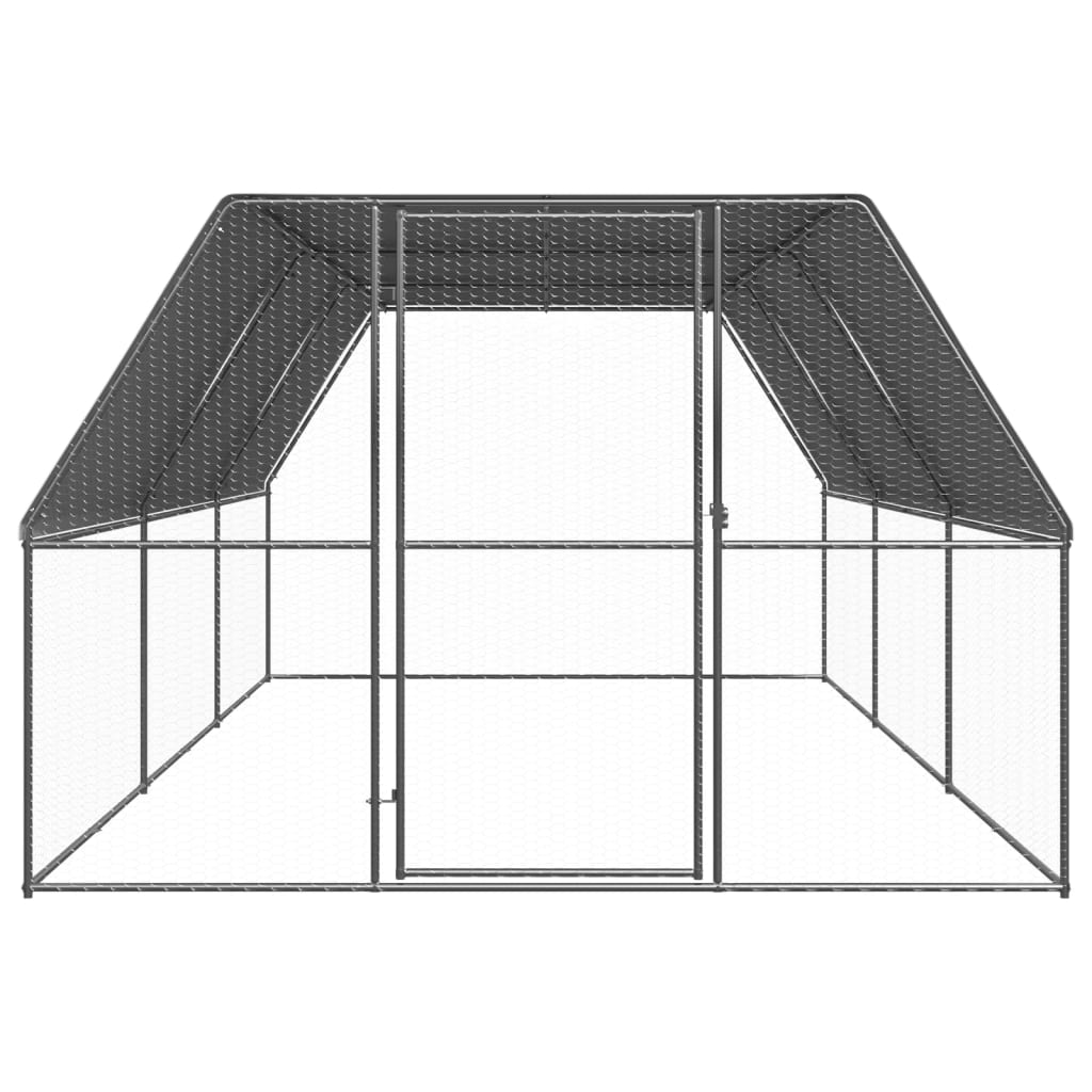 Buitenhok voor kippen 3x6x2 m gegalvaniseerd staal - Afbeelding 2
