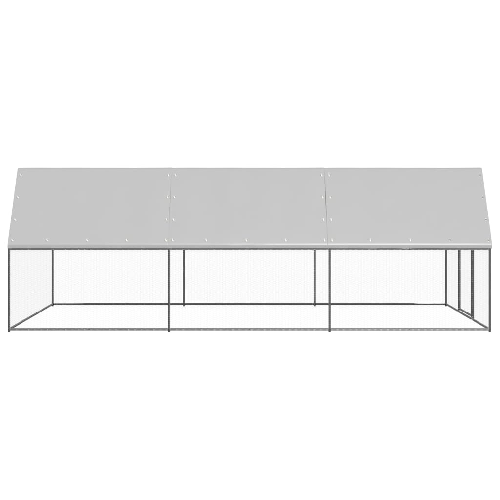 Buitenhok voor kippen 3x6x2 m gegalvaniseerd staal - Afbeelding 3