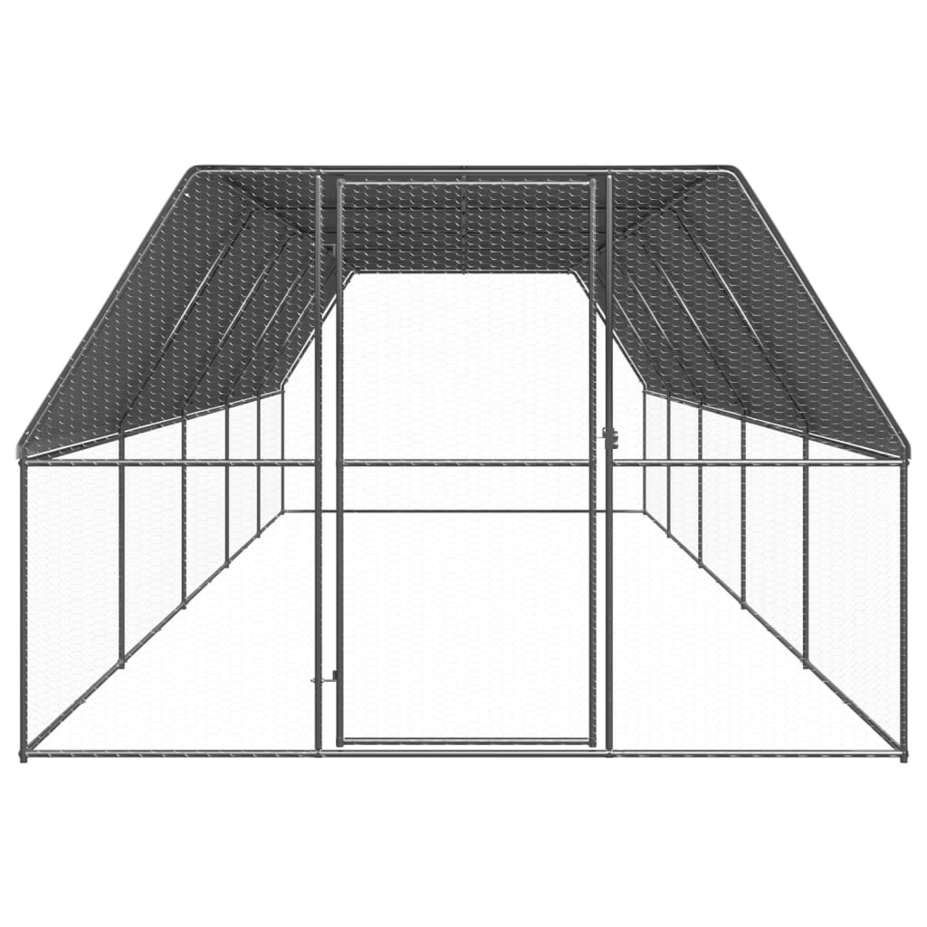Buitenhok voor kippen 3x10x2 m gegalvaniseerd staal - Afbeelding 2