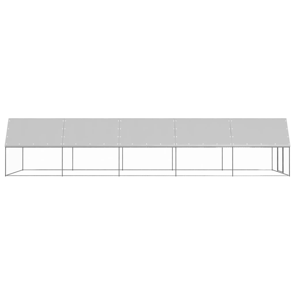 Buitenhok voor kippen 3x10x2 m gegalvaniseerd staal - Afbeelding 3