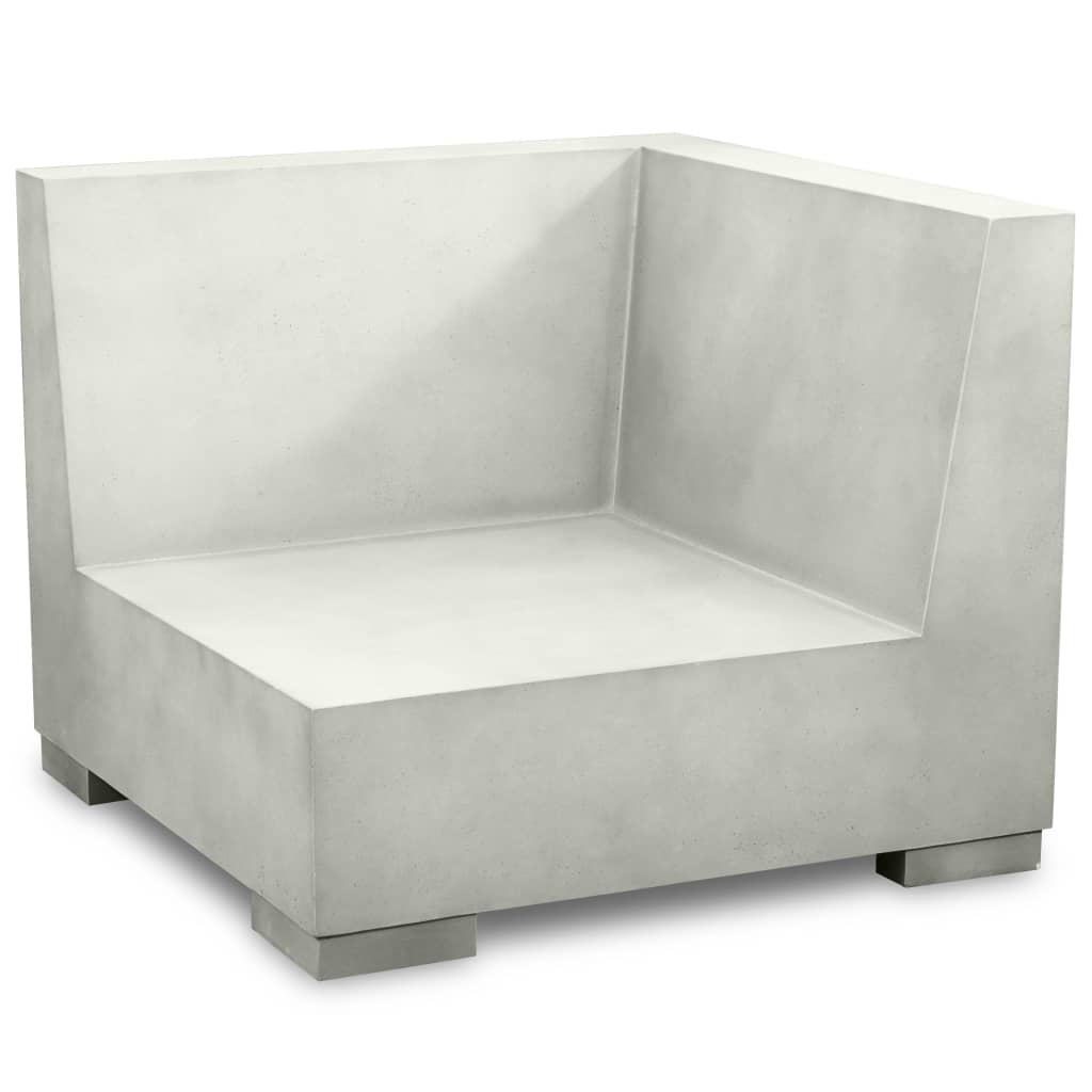 6-delige Loungeset met kussens beton grijs - Afbeelding 5