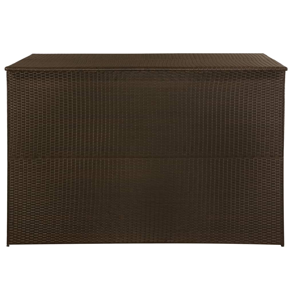 Tuinbox 150x100x100 cm poly rattan bruin - Afbeelding 3