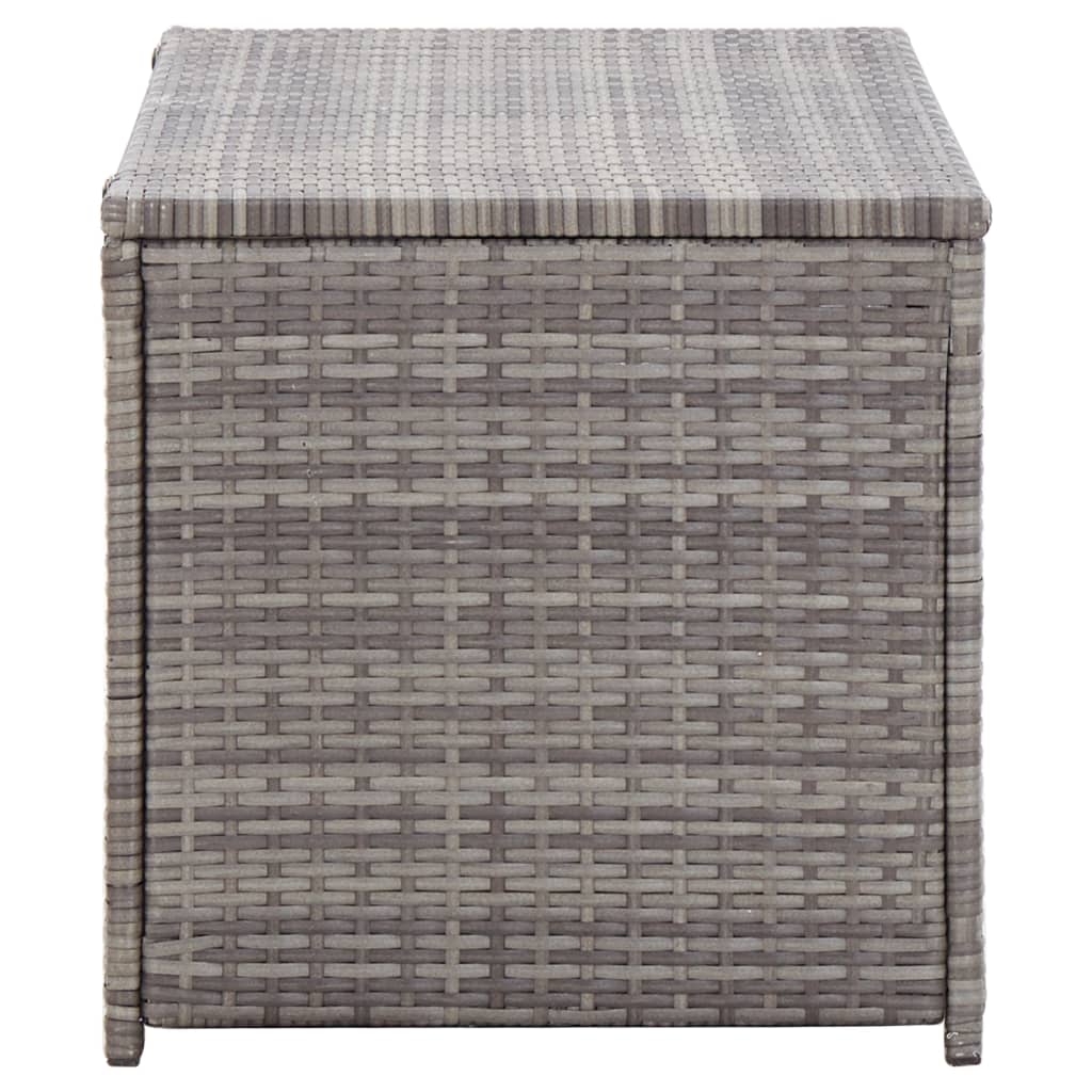 Tuinbox 100x50x50 cm poly rattan grijs - Afbeelding 5