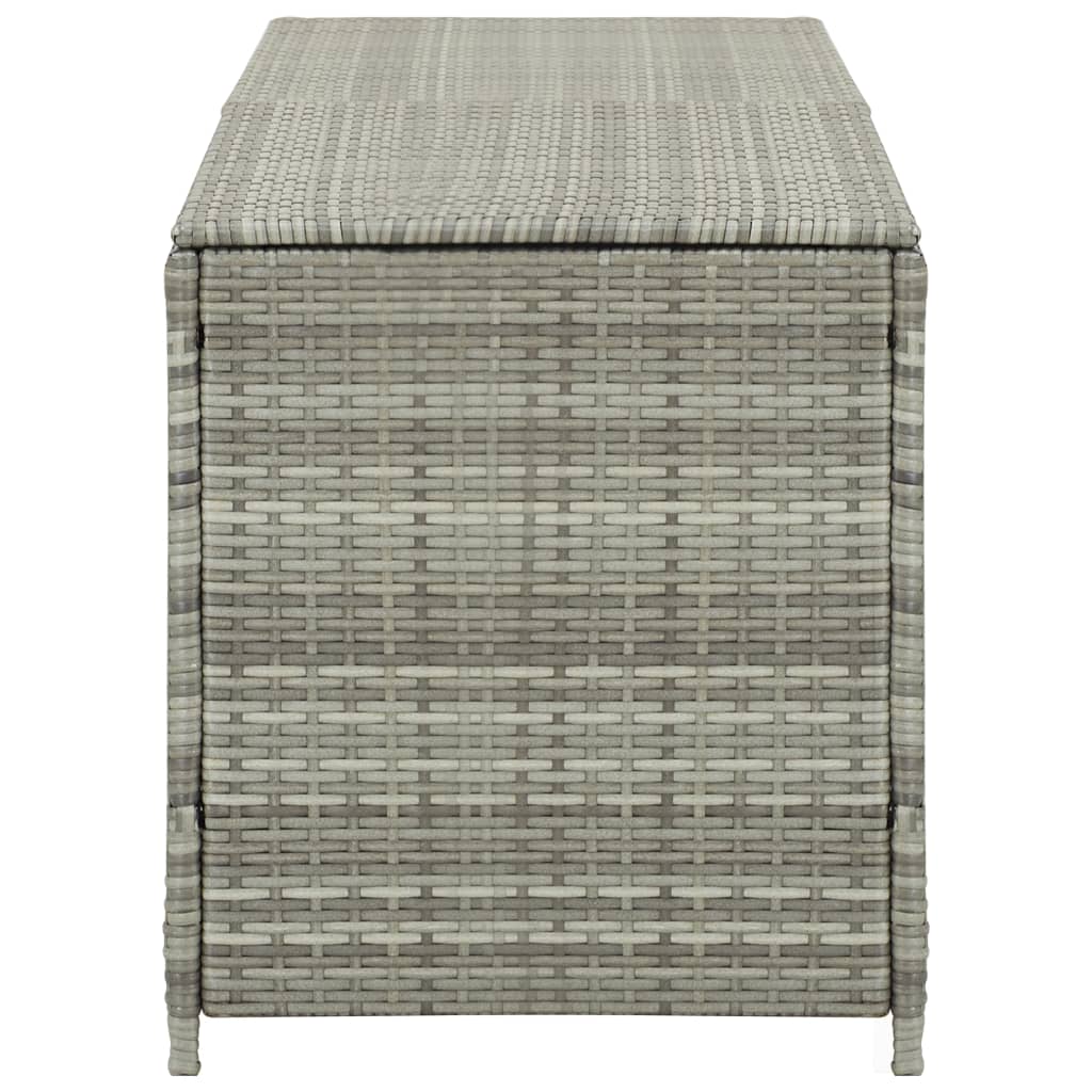 Tuinbox 200x50x60 cm poly rattan grijs - Afbeelding 4