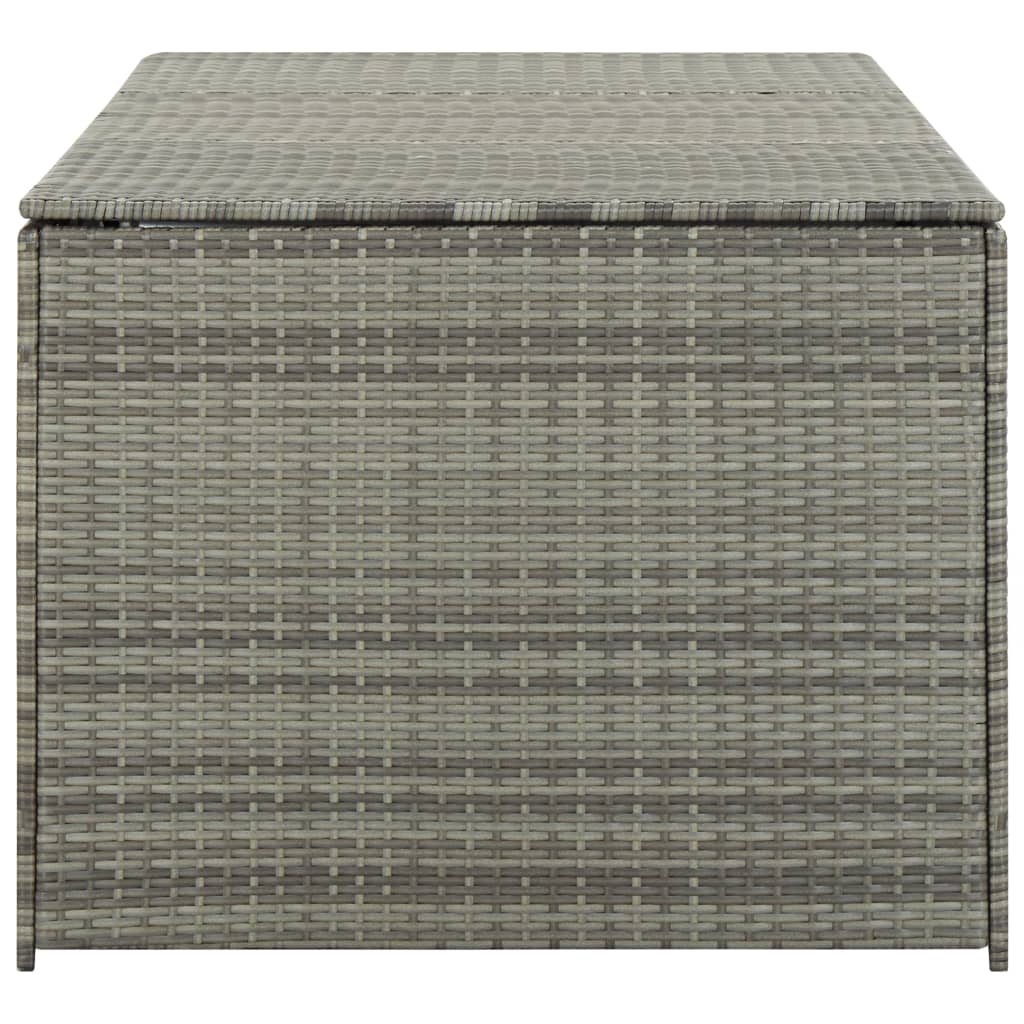 Tuinbox 180x90x70 cm poly rattan grijs - Afbeelding 5