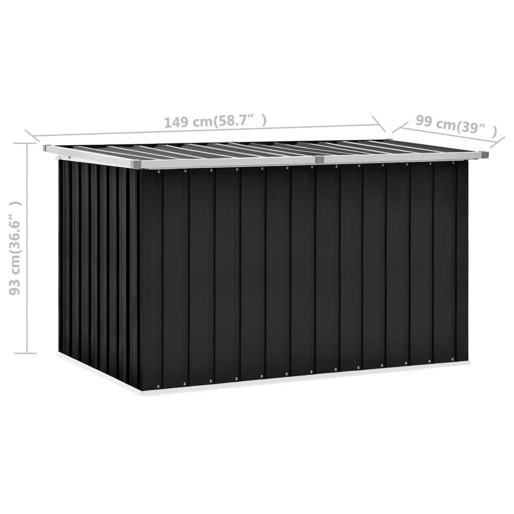 Tuinbox 149x99x93 cm antraciet - Afbeelding 9