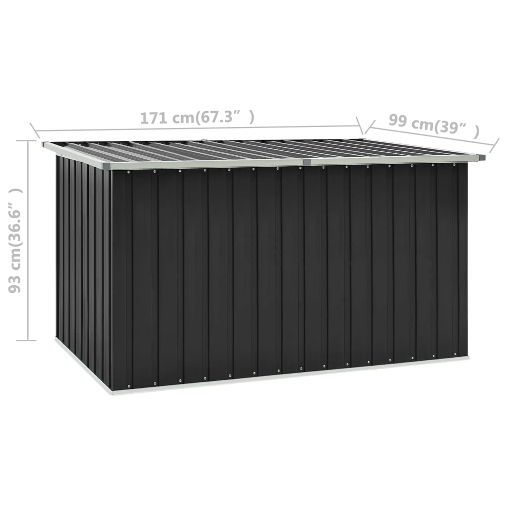 Tuinbox 171x99x93 cm antraciet - Afbeelding 9