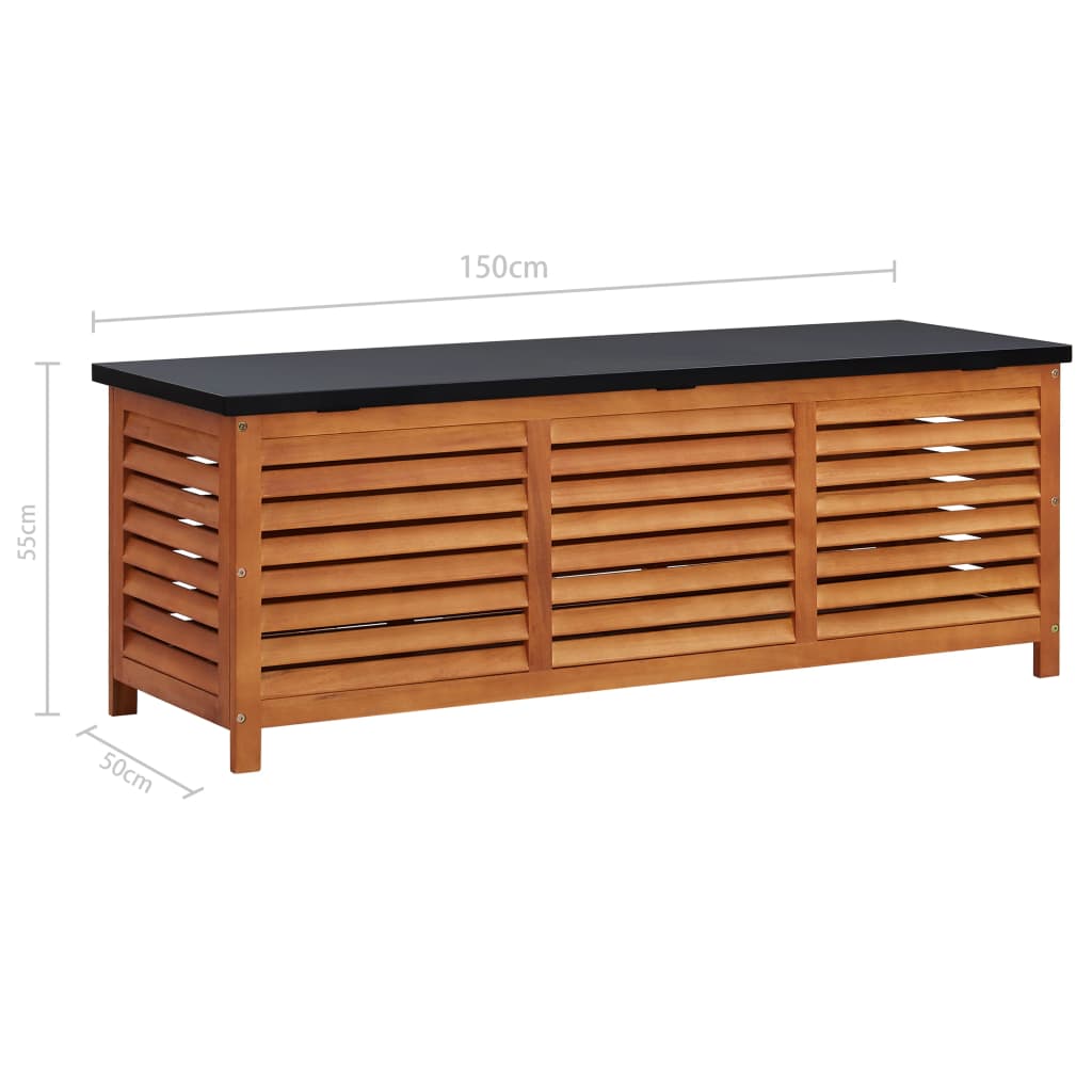 Tuinbox 150x50x55 cm massief eucalyptushout - Afbeelding 10