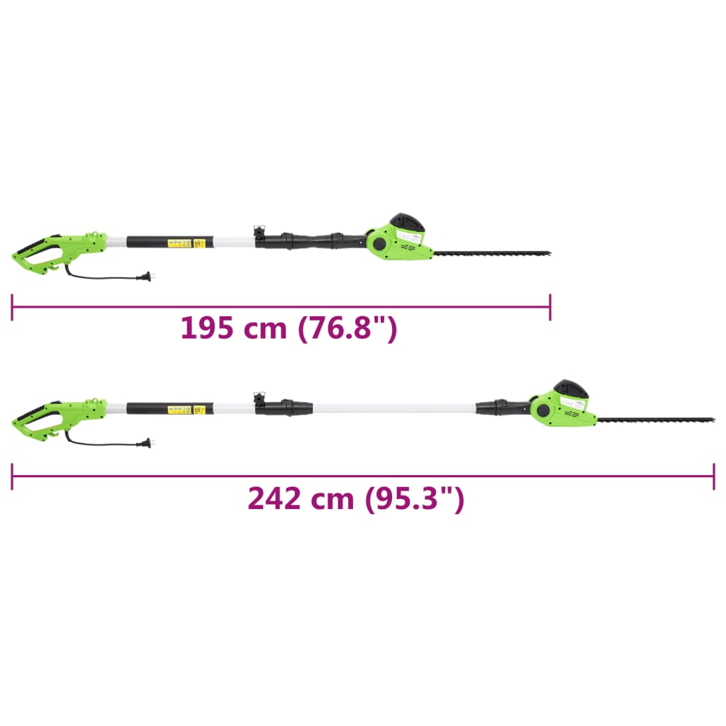 Heggenschaar elektrisch telescopisch 41 cm 550 W - Afbeelding 9
