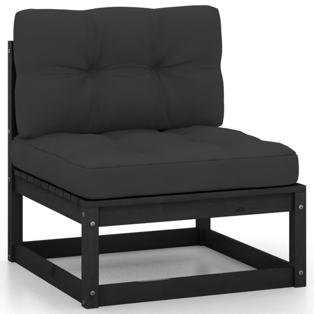 13-delige Loungeset met kussens massief grenenhout - Afbeelding 3