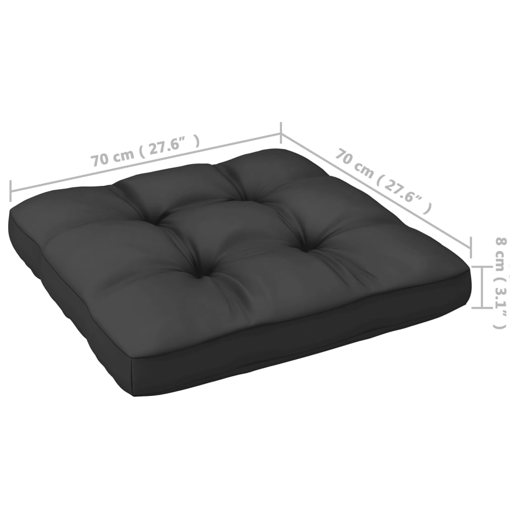 13-delige Loungeset met kussens massief grenenhout - Afbeelding 10