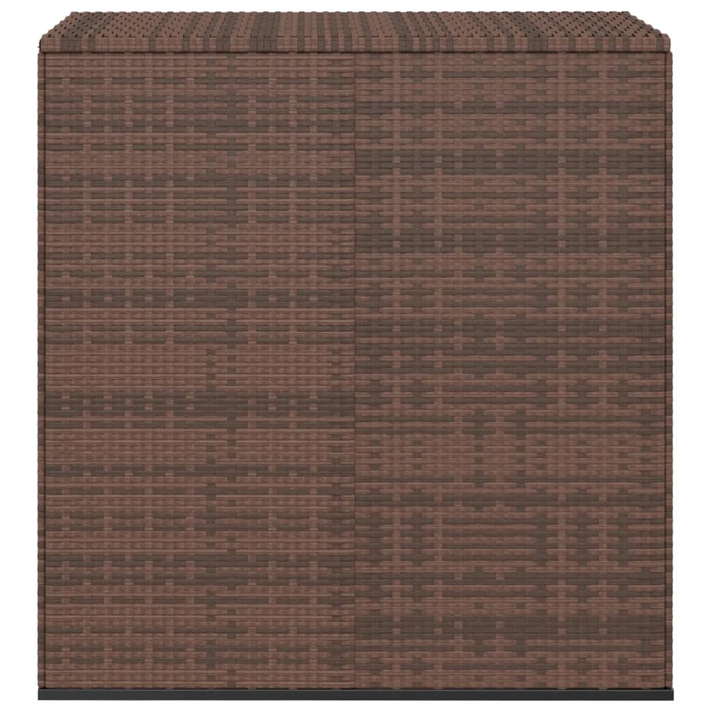 Tuinbox 100x49x103,5 cm polyetheen rattan bruin - Afbeelding 3