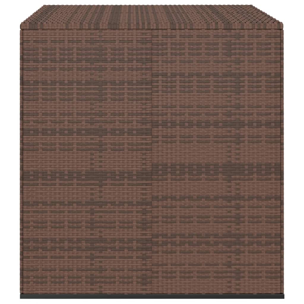 Tuinbox 100x97,5x104 cm polyetheen rattan bruin - Afbeelding 2