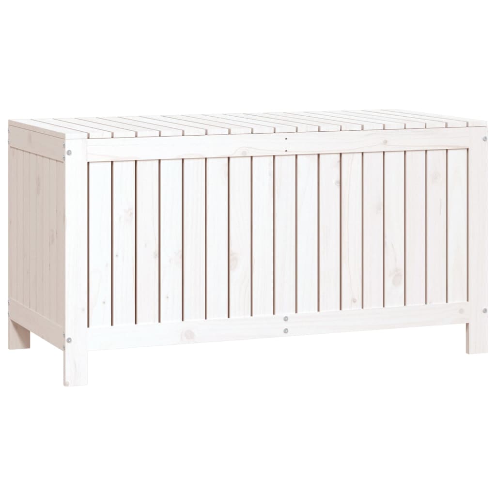 Tuinbox 121x55x64 cm massief grenenhout wit - Afbeelding 5