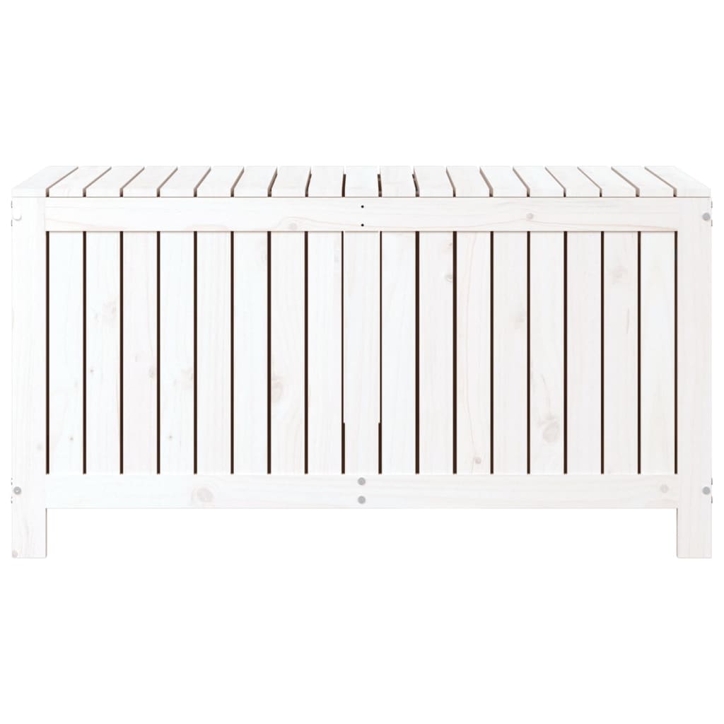 Tuinbox 121x55x64 cm massief grenenhout wit - Afbeelding 6