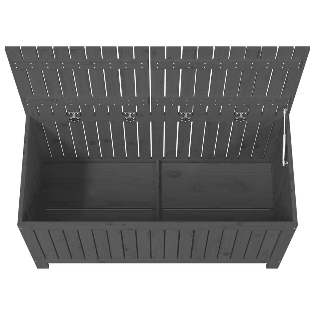 Tuinbox 121x55x64 cm massief grenenhout grijs - Afbeelding 8